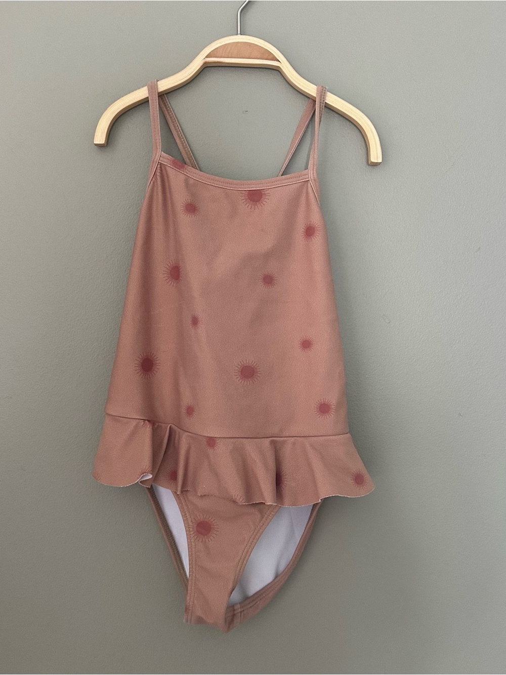 Little Urban Apparel Sun Print Ruffle One-Piece Swimsuit